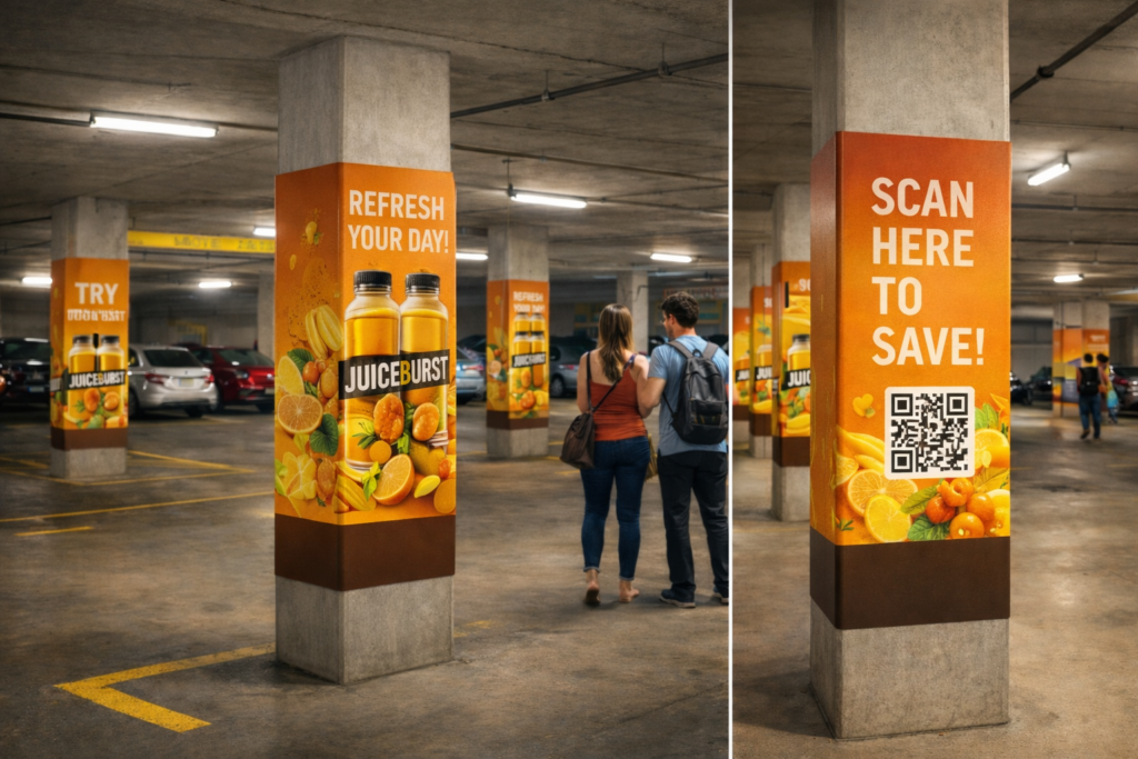 Cingo Column Wraps - Advertising and Marketing Opportunities